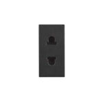 Classia black plug socket