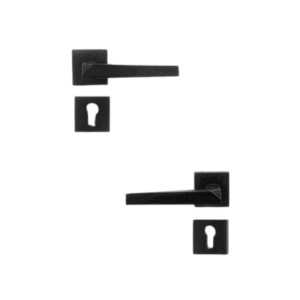 Rosette Door handle Set PRIZMA Doganlar Turkish – Black matt