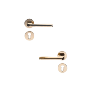 Doganlar Falcon Turkish Rosette Cylinder Door Handle Set – Gold