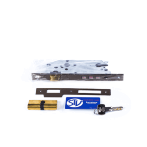 STV Italian Door Lock with Cylinder 5 Keys - Oxide