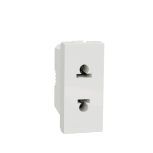 Schneider plug socket on the European American system - white