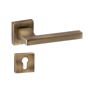 Doganlar Turkuaz Olifa Turkish Rosette Cylinder Door Handle Set – Yellow Oxide