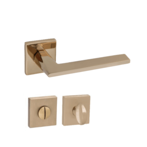 Doganlar Terra Turkish Rosette Bathroom Door Handle Set – Gold