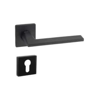 Doganlar Terra Turkish Rosette Cylinder Door Handle Set – Matte Black