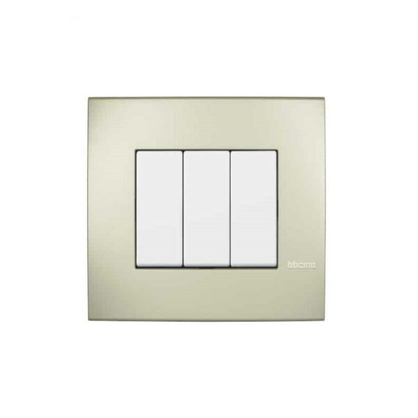 Shabana Bticino Electric Cover 3 Sockets Bronzy 1 New