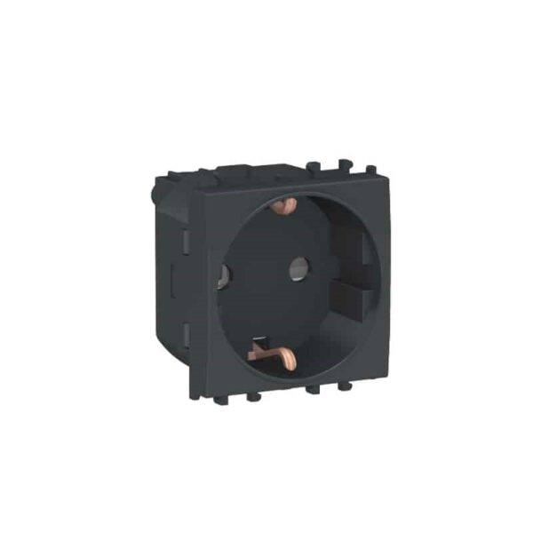 Shabana Schneider Choco Type C Electric Socket Outlet Black 1 New