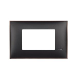 Shabana Stores Bticino Classia 3 Hole Cover Frame Black Nickel New
