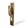 Al-ahram Half Cylinder Door Handle - Antique Bronze