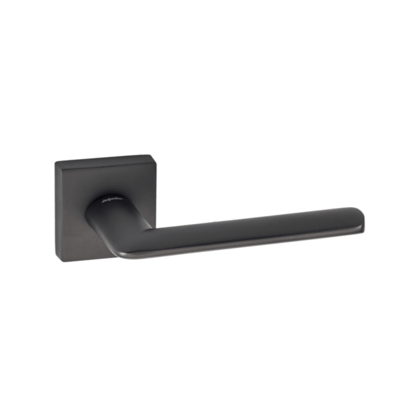 Rosette Dognlar Turkish Kante Cylinder Door Handle Set – Matt Black