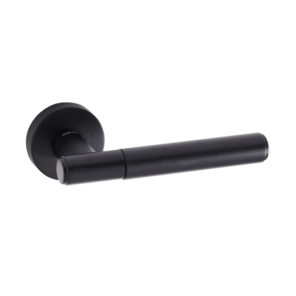 Rosette Dognlar Turkish Sore Cylinder Door Handle Set – Matt Black