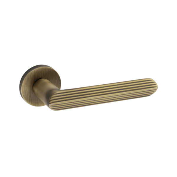 Shabna Stores Rosette Dognlar Turkish Marin Cylinder Door Handle Set Yellow Oxide New