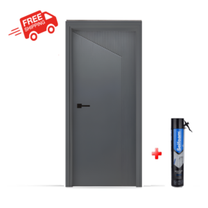 Barry Wood Pvc Interior Door Code Pp211-141 Streaked Dark Grey – 80/90cm